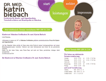 Tablet Screenshot of drbiebach.de